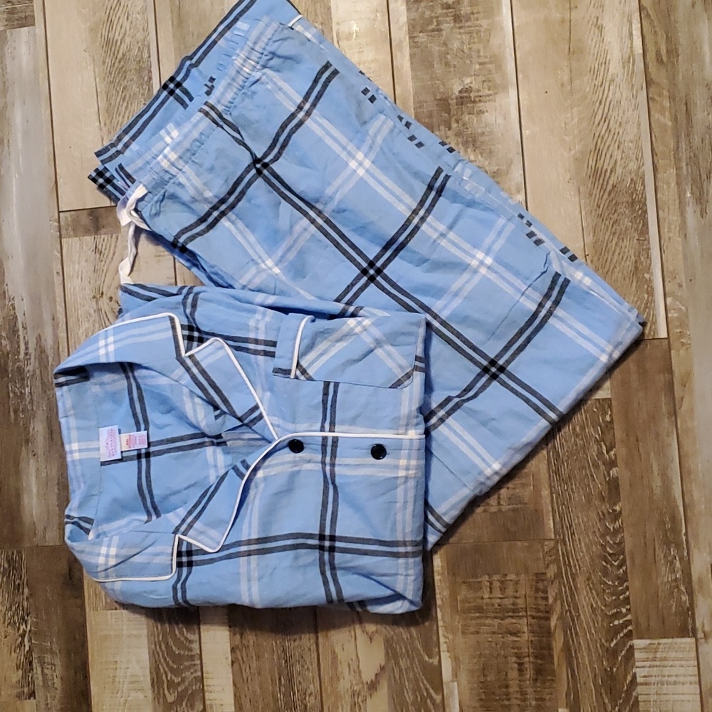 Blue Cotton Pajamas - Picture 1 of 2